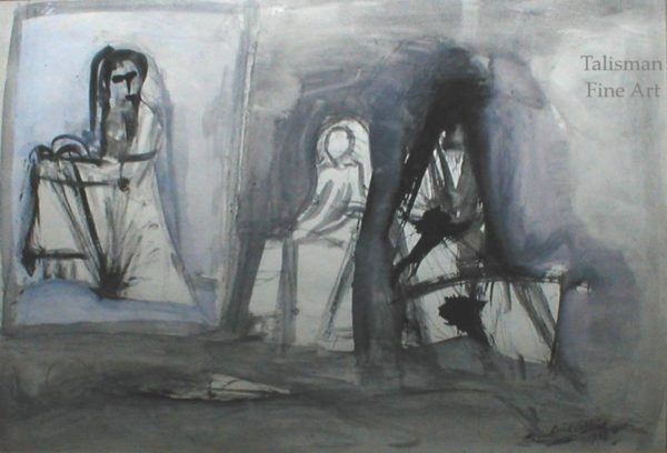 Cecil Collins, 'Studies of Seated Women'